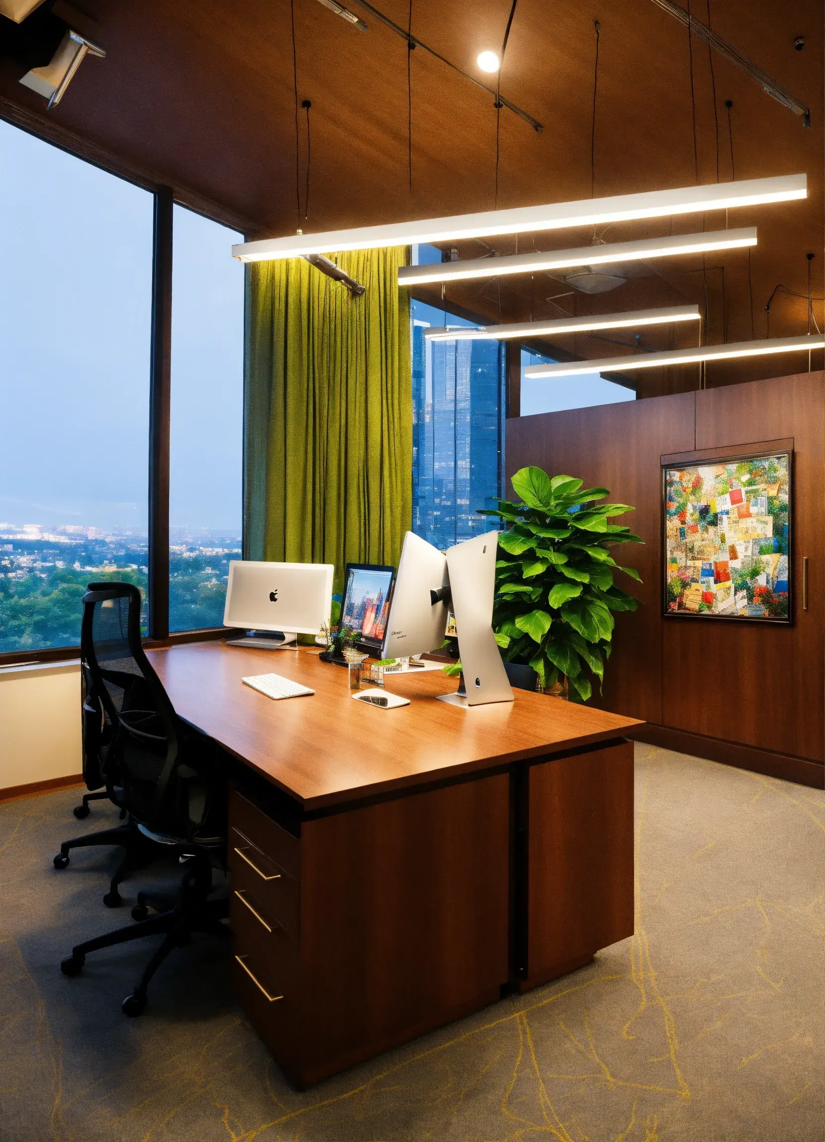 Dual monitor arm with full adjustability