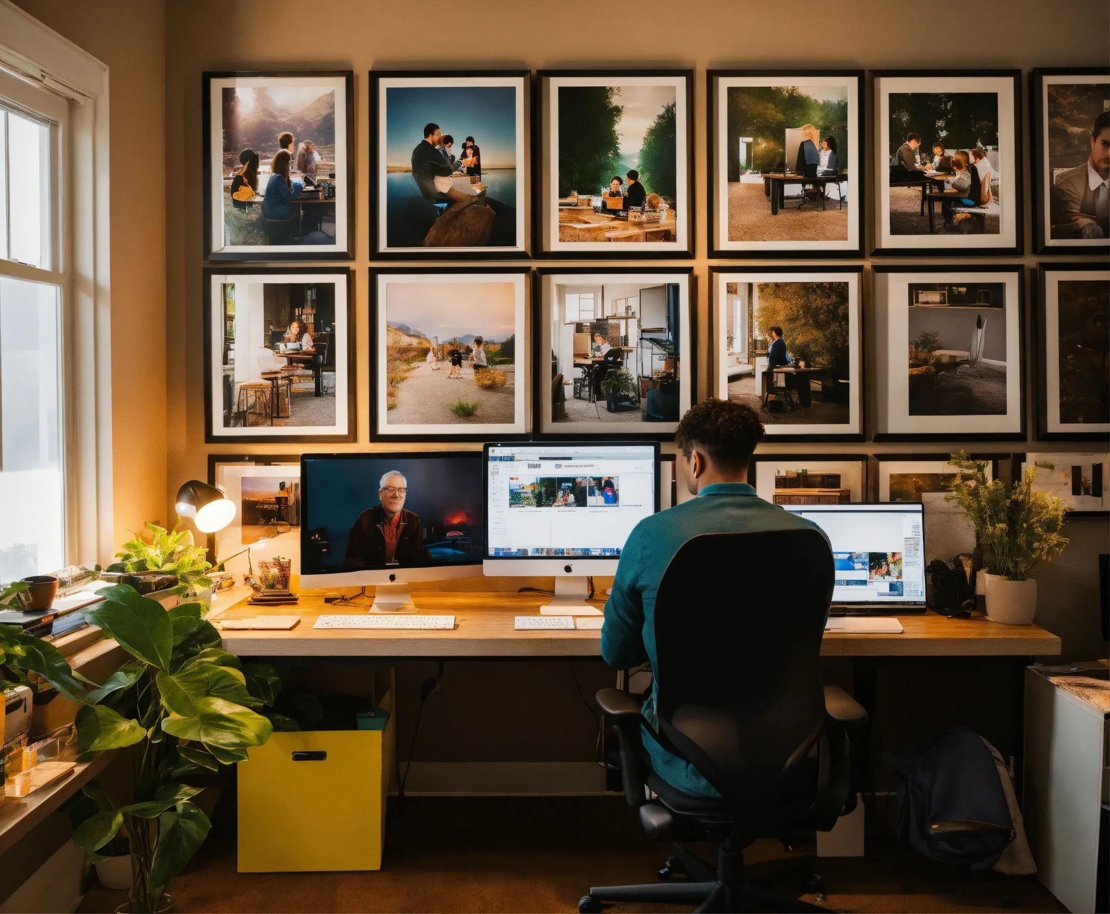 Adjustable LED desk lamp with color temperature control